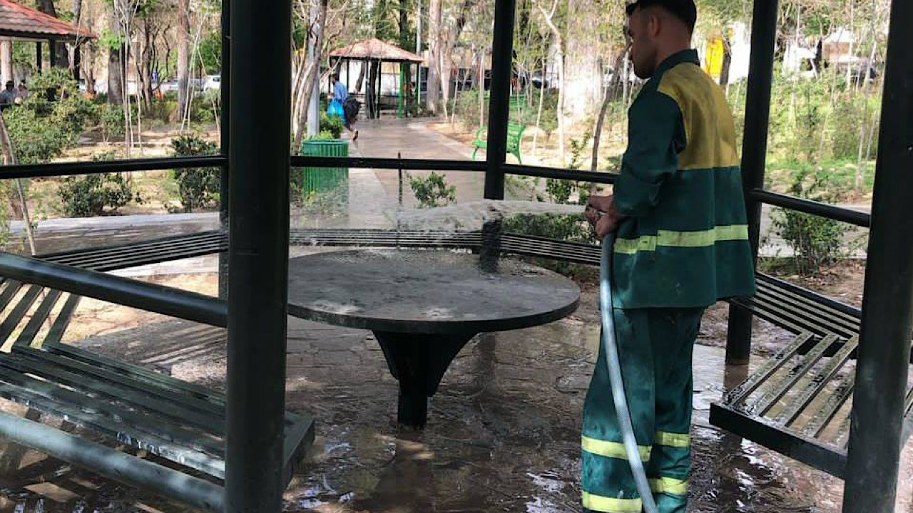 آماده‌سازی بوستان‌های منطقه یک برای استقبال از روز طبیعت