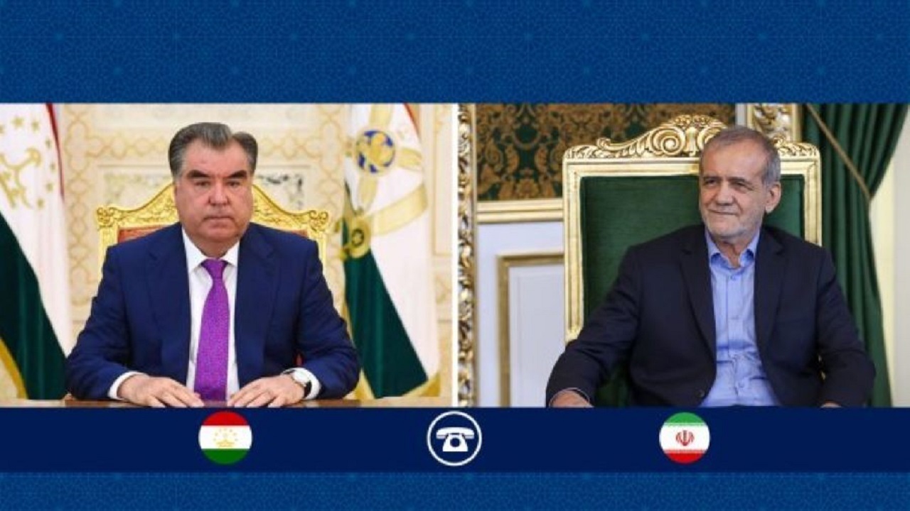 تاکید روسای جمهور ایران و تاجیکستان بر تقویت همکاری دو کشور