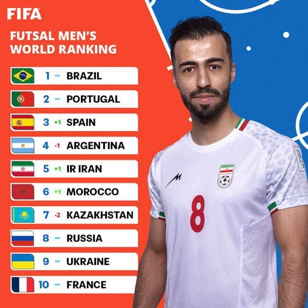 صعود تیم ملی فوتسال