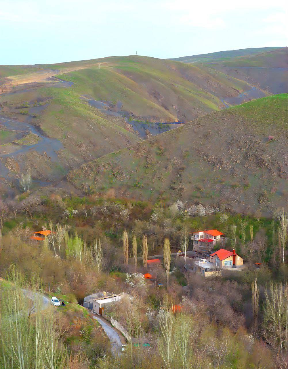 چشم نوازی مناظر بهار در روستای ازغد