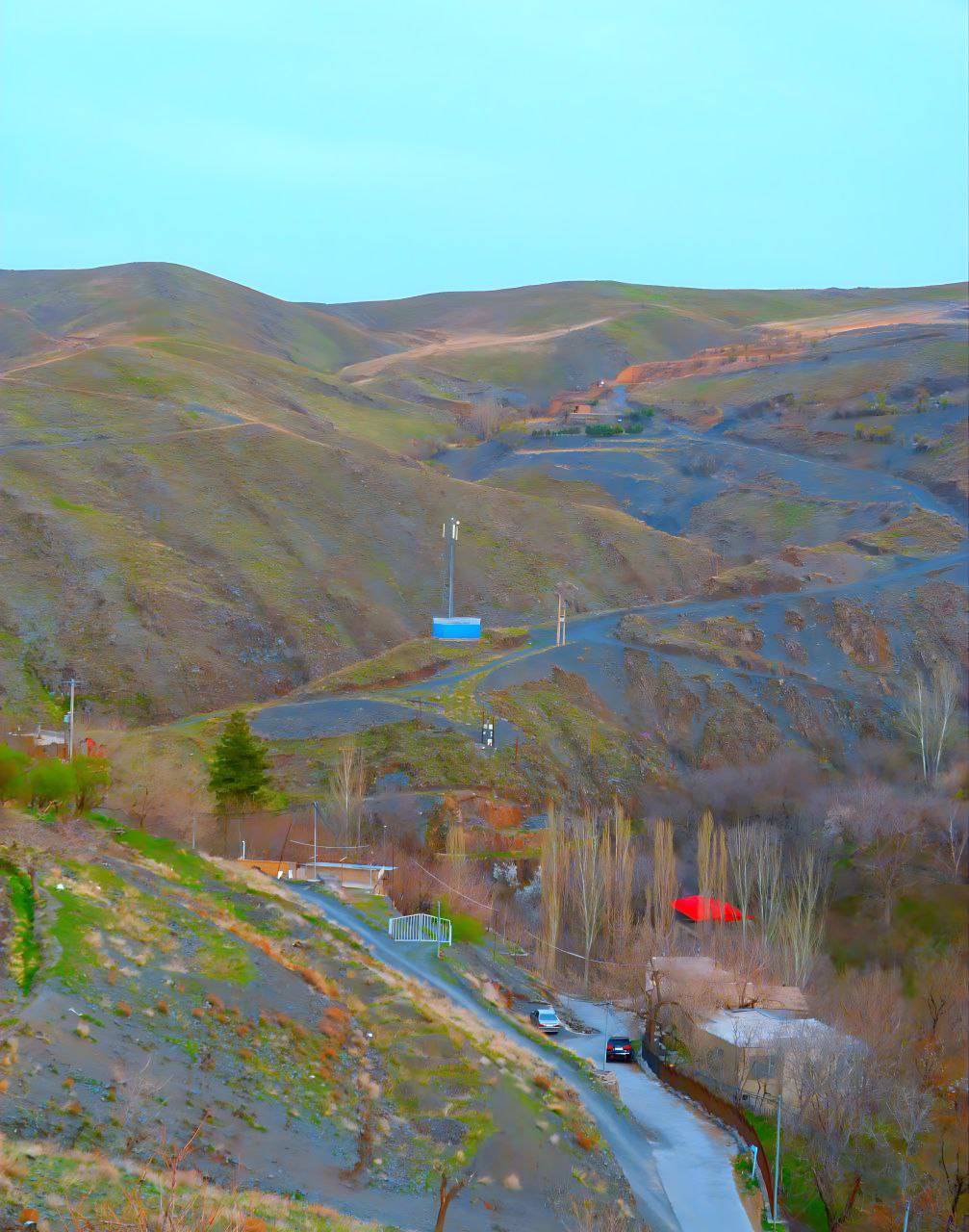 چشم نوازی مناظر بهار در روستای ازغد