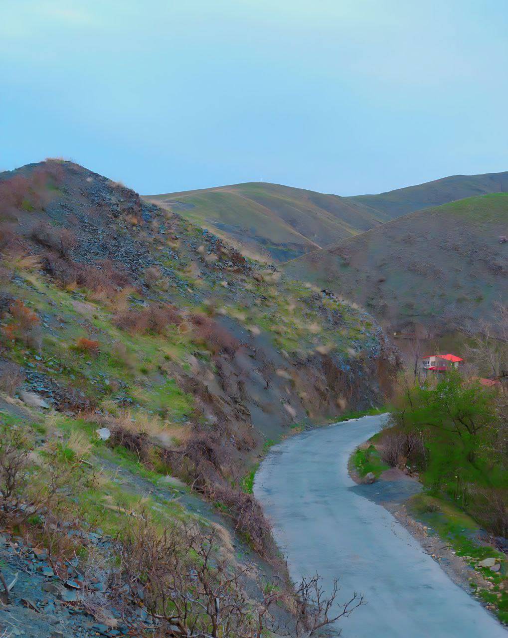 مناظر بهاری روستای ازغد