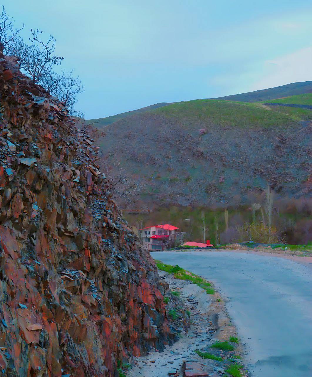 چشم نوازی مناظر بهار در روستای ازغد