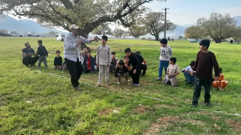 تبلیغ در طبیعت هنر گروه جهادی نسیم وصال قم