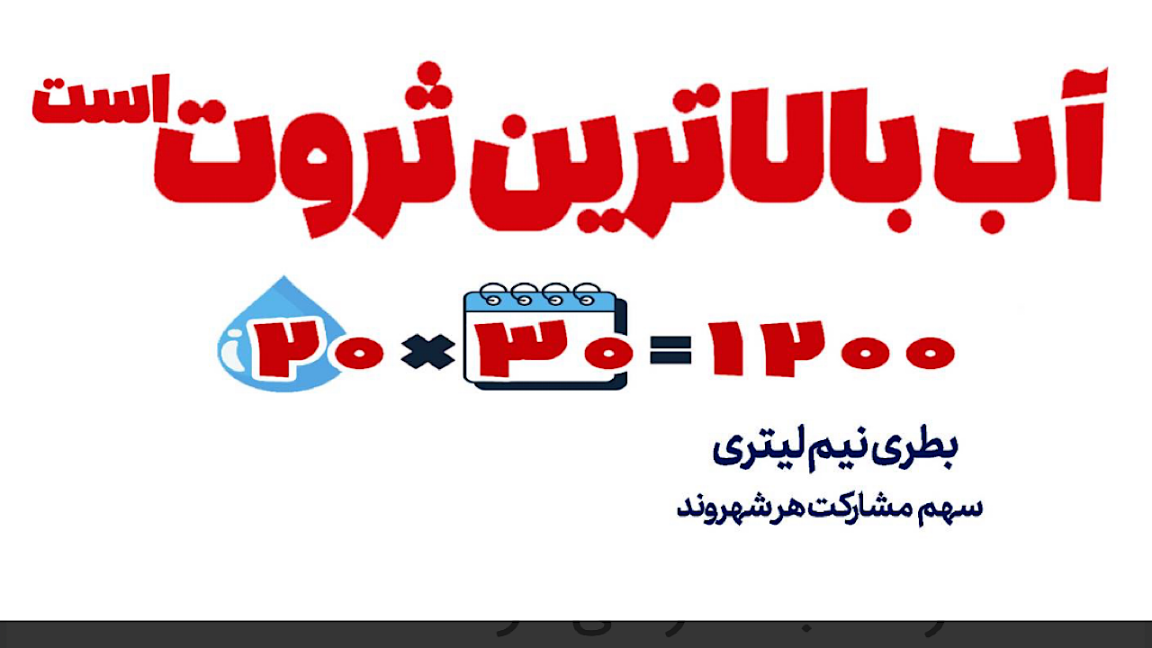اجرای پویش ۲۰ در ۳۰ برای صرفه‌جویی در مصرف آب آغاز می‌شود