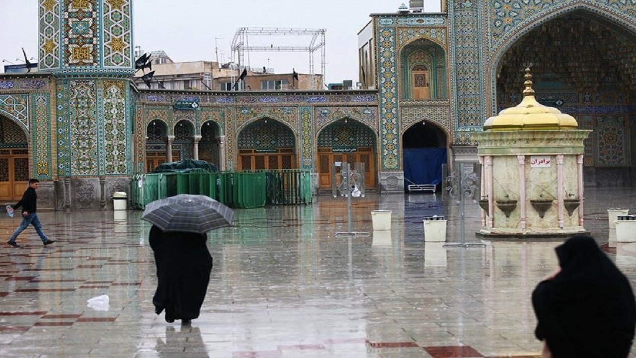 هوای قم تا دوشنبه ابری و روند دما کاهشی