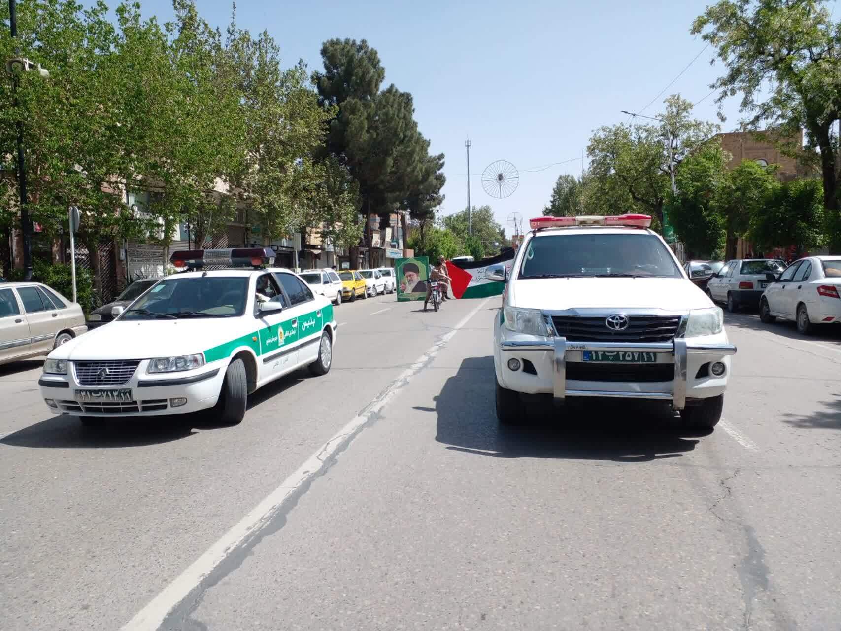 حضور ماموران نیروی انتظامی در مراسم راهپیمایی