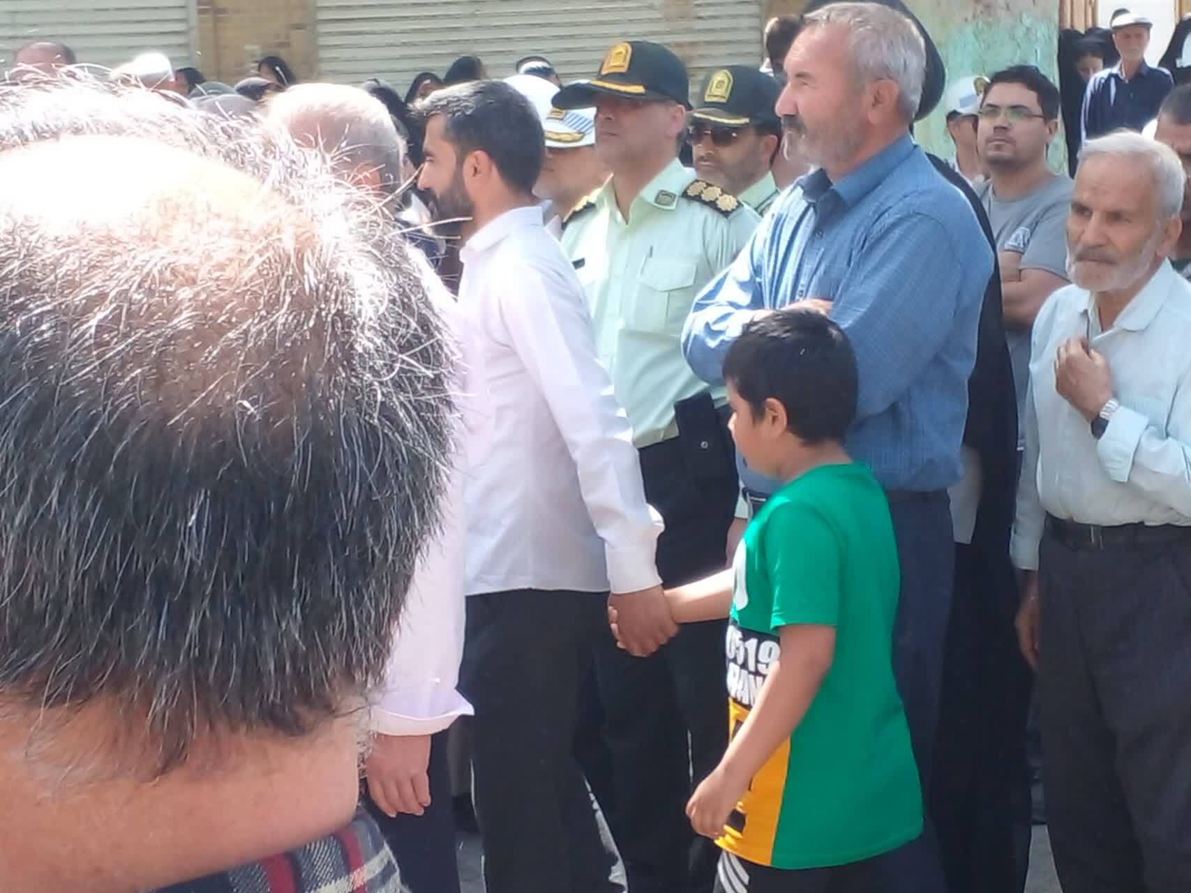 اجتماع با شکوه نیشابوری&zwnj;ها در مراسم راهپیمایی