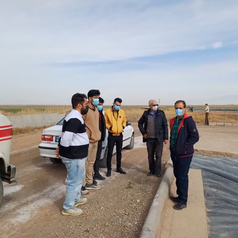 حضور دانشجویان علوم پزشکی از تصفیه خانه فاضلاب