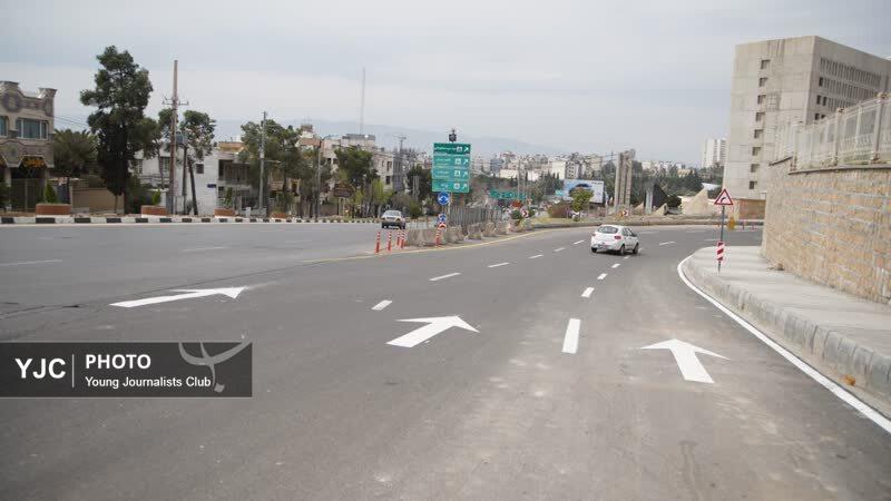 ترافیک میدان صداوسیما و ورودی شمالی بزرگراه آیت‌الله حائری شیرازی کاهش یافت