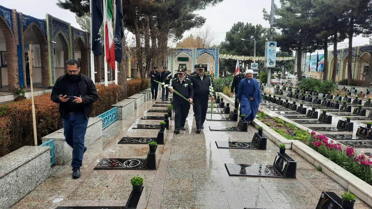 گزارش تصویری از حضور رئیس سازمان نظام وظیفه فراجا در نیشابور