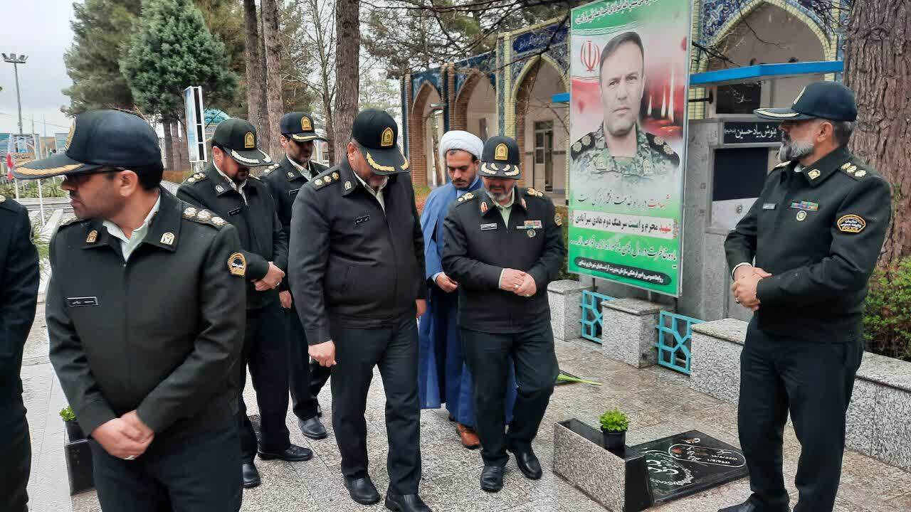 گزارش تصویری از حضور رئیس سازمان نظام وظیفه فراجا در نیشابور