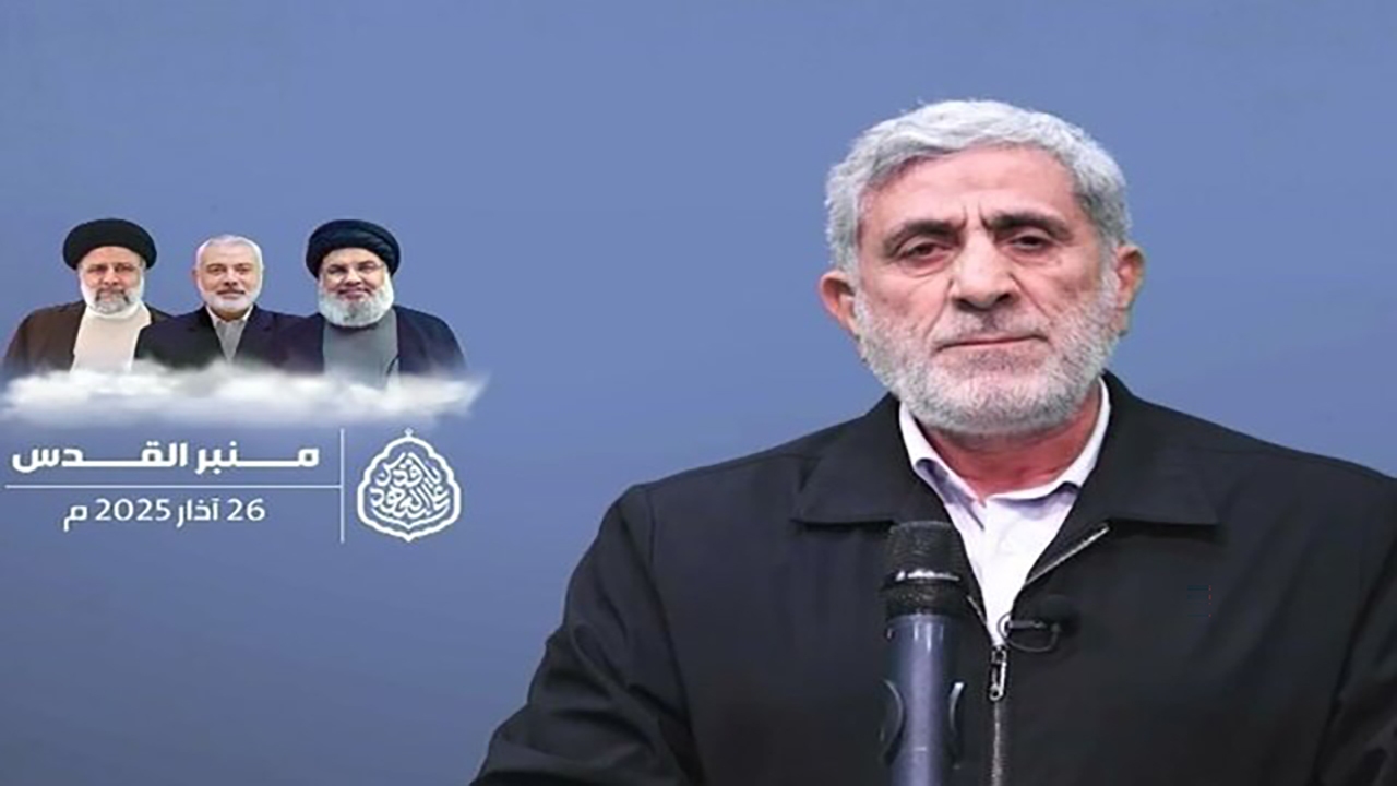 سردار قاآنی: ایران کما فی‌السابق در کنار فلسطین می‌ایستد