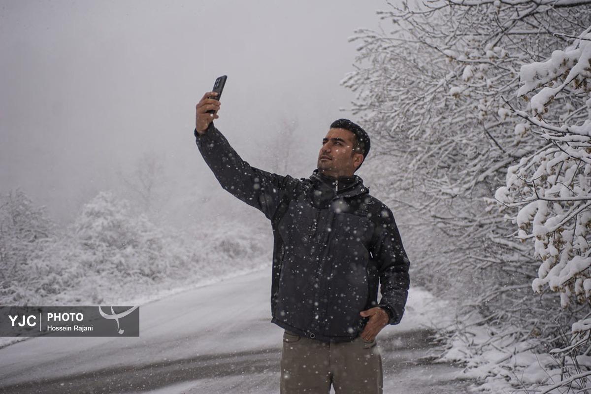 بارش برف زمستانی در ارتفاعات مازندران