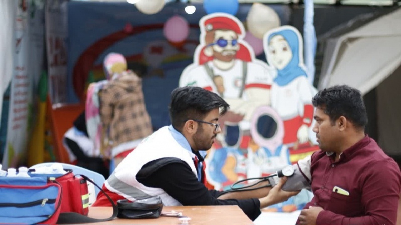 بهره‌مندی بیش از ۱۱ هزار نفر از خدمات نوروزی جمعیت هلال احمر در بام ایران