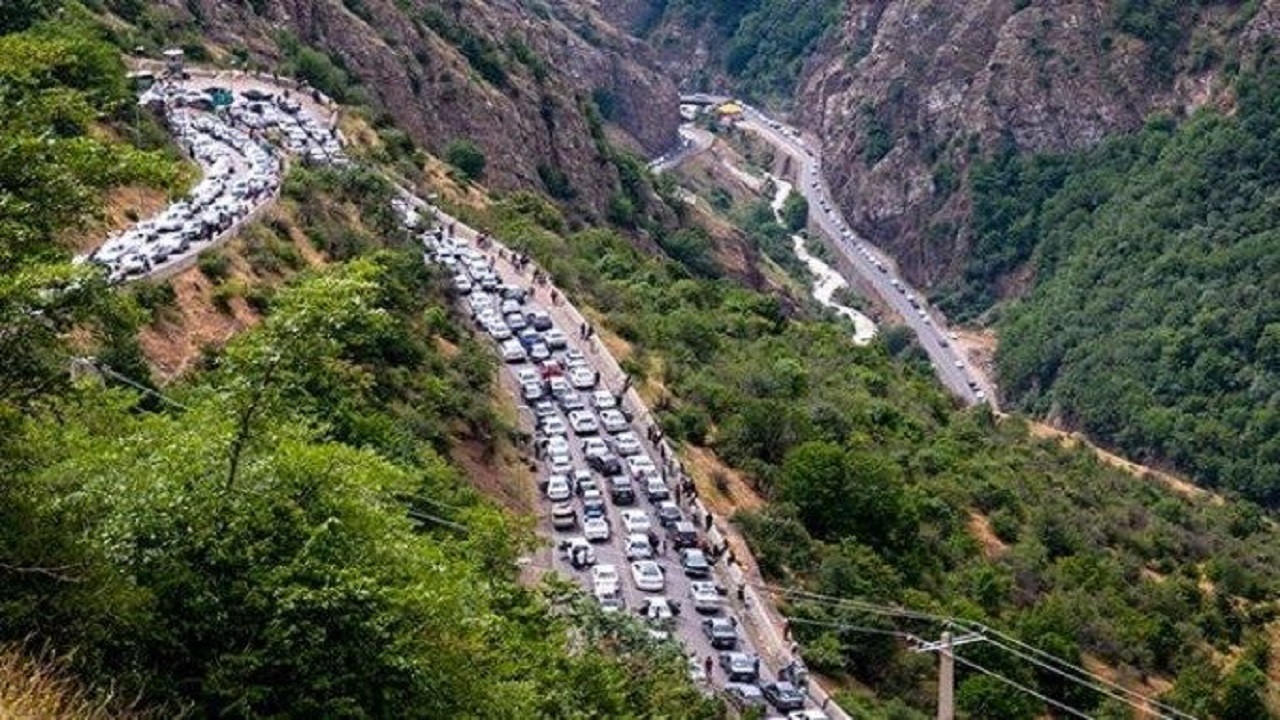 جاده کندوان دوطرفه شد