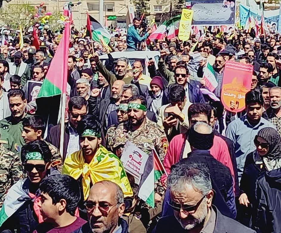 فریاد قدس در جای جای خراسان جنوبی طنین انداز شد