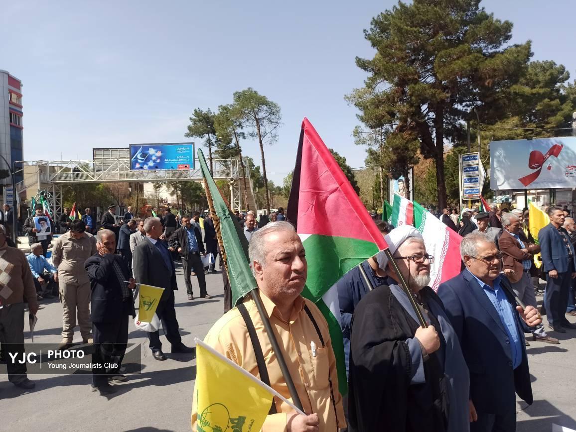 طنین فریاد آزادی قدس در دیار سردار جبهه مقاومت + تصاویر