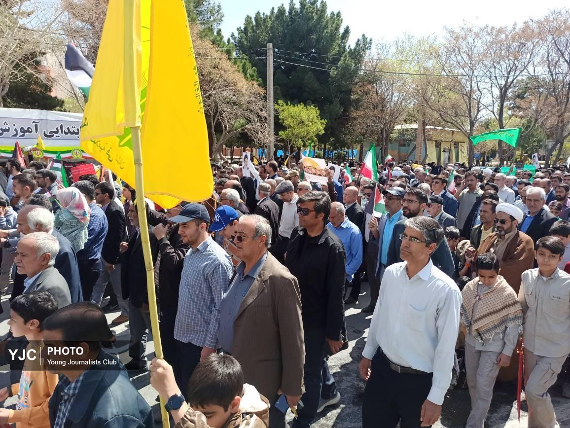 طنین فریاد آزادی قدس در دیار سردار جبهه مقاومت + تصاویر