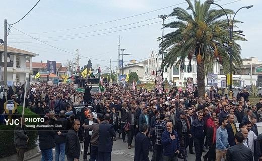 طنین انداز شدن فریاد آزادی قدس در سراسر مازندران طنین انداز شدن فریاد آزادی قدس در سراسر مازندران