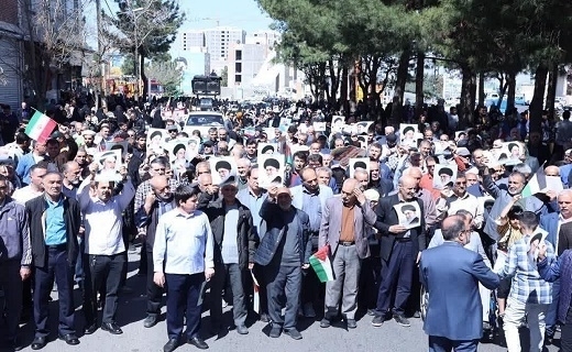 برگزاری راهپیمایی روز قدس در قزوین+ فیلم