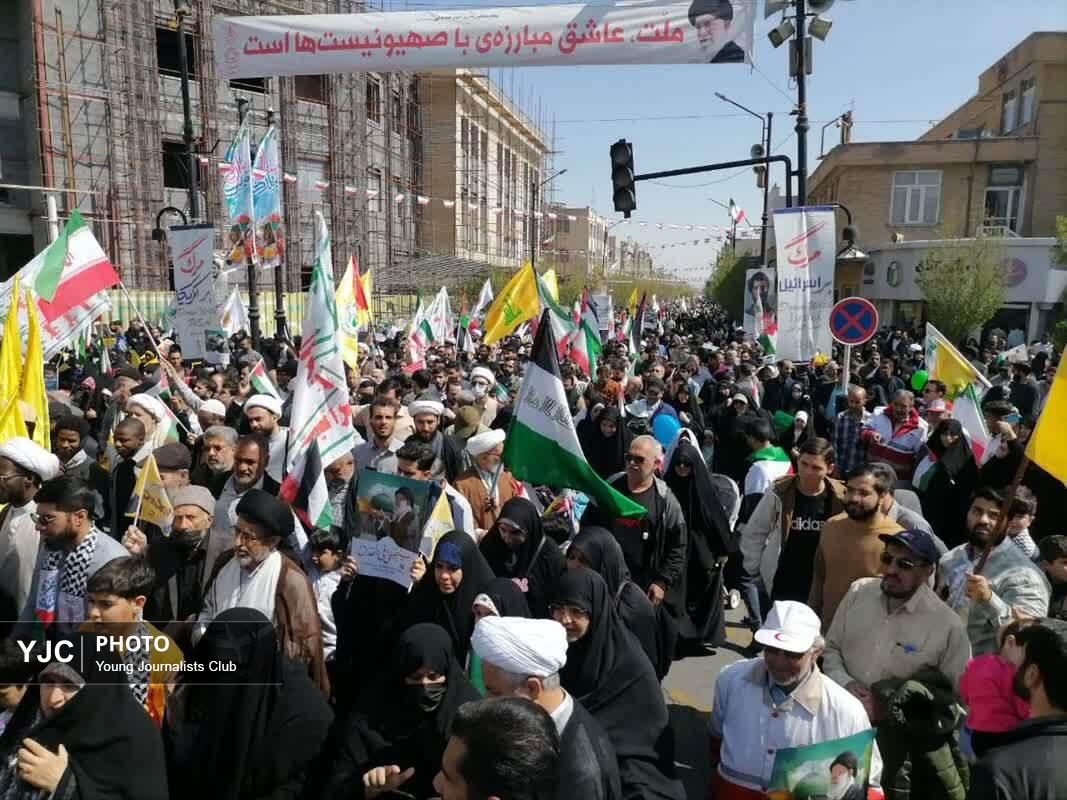 راهپیمایی روز قدس در قم؛ نماد وحدت و استکبار ستیزی