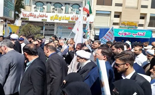 حضور شخصیت های مهم کشوری و استانی در راهپیمایی روز قدس+تصاویر