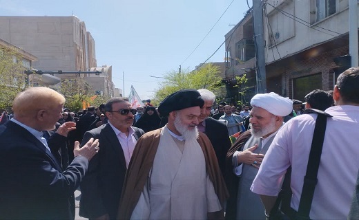 حضور شخصیت های مهم کشوری و استانی در راهپیمایی روز قدس+تصاویر