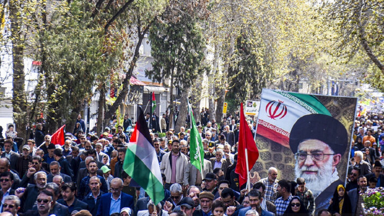 مراسم راهپیمایی روز جهانی قدس در بابل از لنز دوربین شهروندخبرنگار
