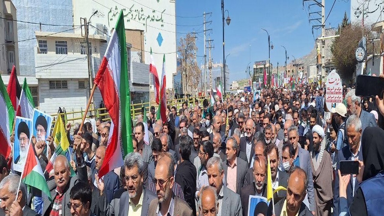 برگزاری راهپیمایی روز جهانی قدس در ایلام + فیلم