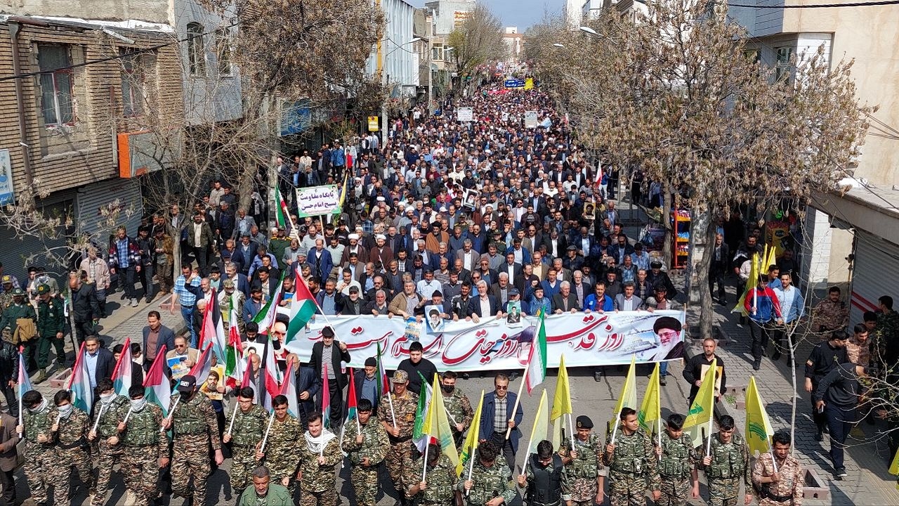 برگزاری راهپیمایی روز جهانی قدس در آذربایجان شرقی برگزاری راهپیمایی روز جهانی قدس در آذربایجان شرقی