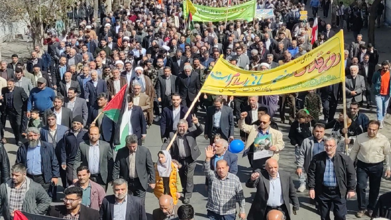 برگزاری راهپیمایی روز جهانی قدس در آذربایجان شرقی برگزاری راهپیمایی روز جهانی قدس در آذربایجان شرقی