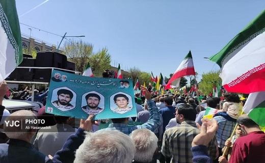 حماسه&zwnj;ای دیگر از مردم روزه دار شهرستان&zwnj;های استان یزد در راهپیمایی روز قدس+عکس