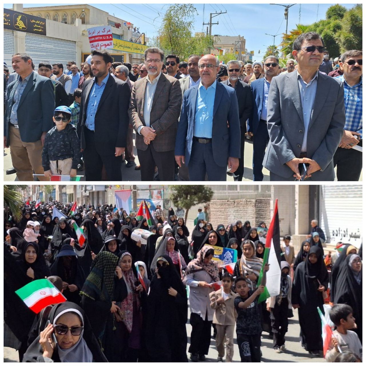 راهپیمایی روز قدس در سیستان و بلوچستان ؛ نمایشی از همبستگی شیعه و سنی برای فلسطین +فیلم و تصاویر