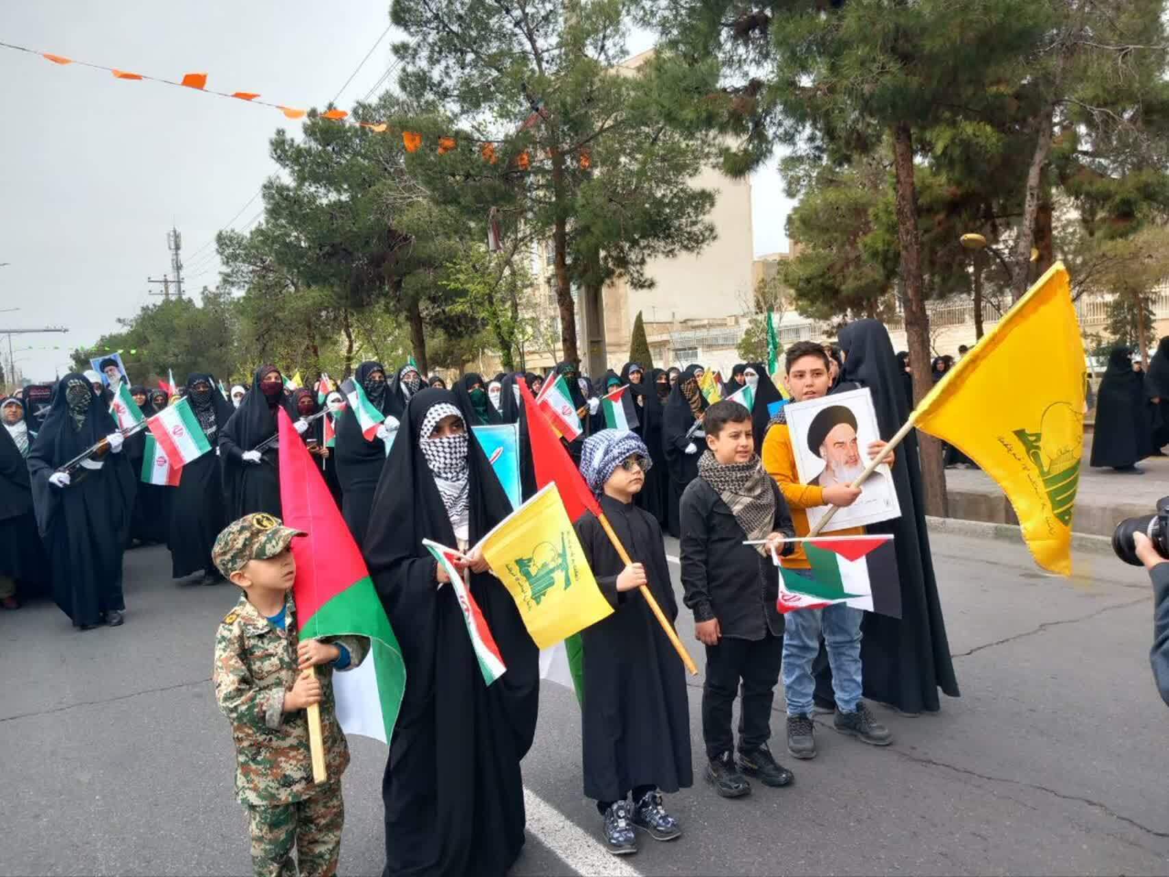 خروش مردم استان سمنان در روز جهانی قدس