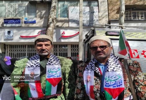 فریاد استکبارستیزی مردم خرم آباد در روز قدس