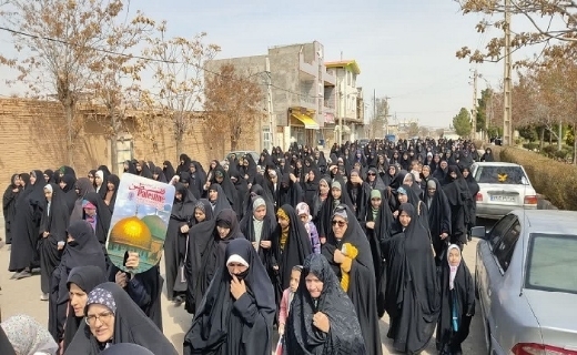 برگزاری راهپیمایی روز قدس در قزوین+ فیلم و تصاویر