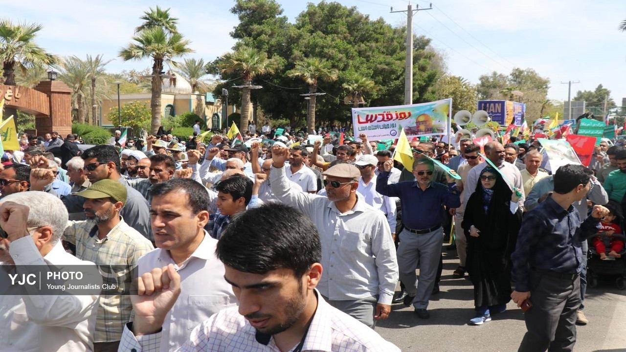 گزارش تصویری از راهپیمایی روز جهانی قدس در بندرعباس