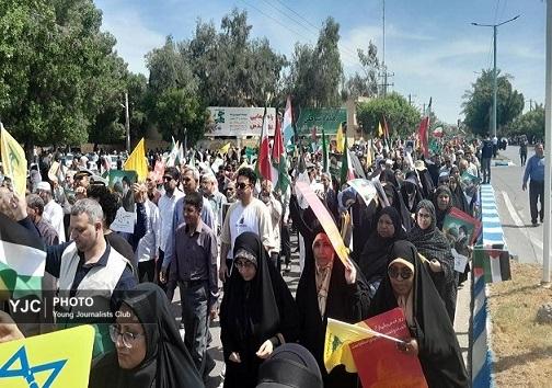 گزارش تصویری از راهپیمایی روز جهانی قدس در بندرعباس گزارش تصویری از راهپیمایی روز جهانی قدس در بندرعباس