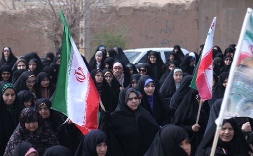 نمایی از مراسم روز جهانی قدس در روستای خوزنین+ فیلم