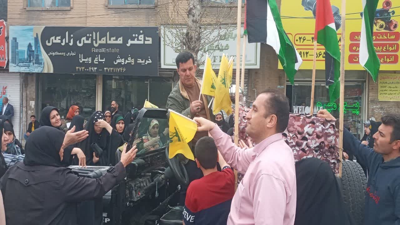 مراسم راهپیمایی روز قدس در ماهدشت به روایت تصاویر