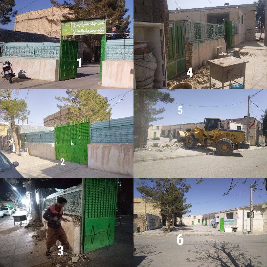 آغاز احداث زائر سراها و طرح توسعه مسجد و تکیه ابوالفضلی شهرانابد