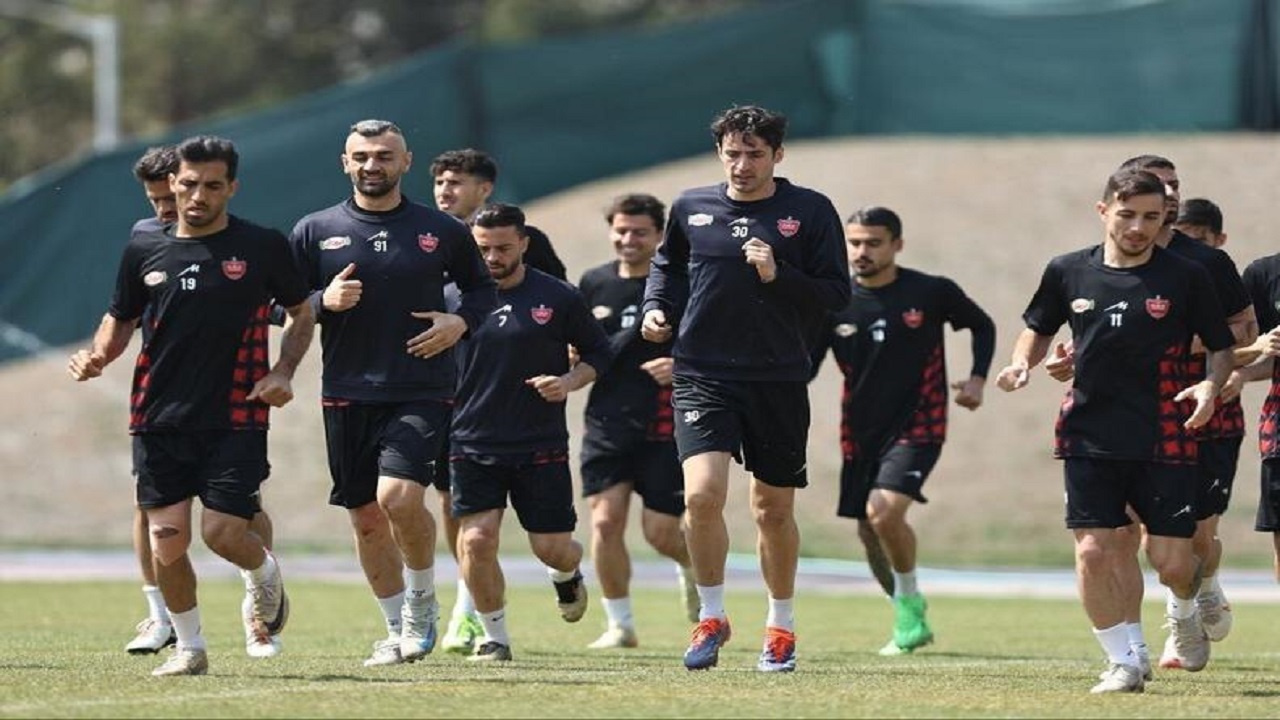 تمرین پرسپولیس پیش از سفر به قزوین