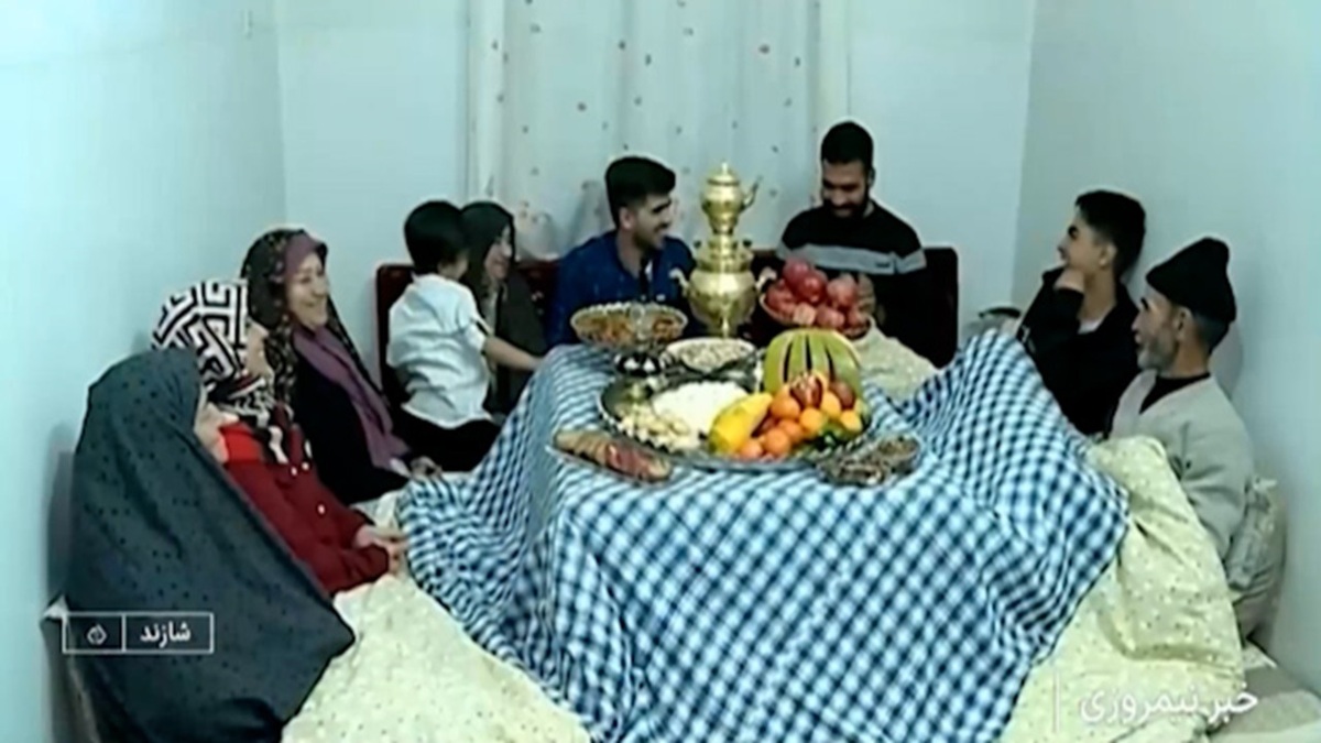 دورهمی گرم و باصفا در بلندترین شب سال + فیلم