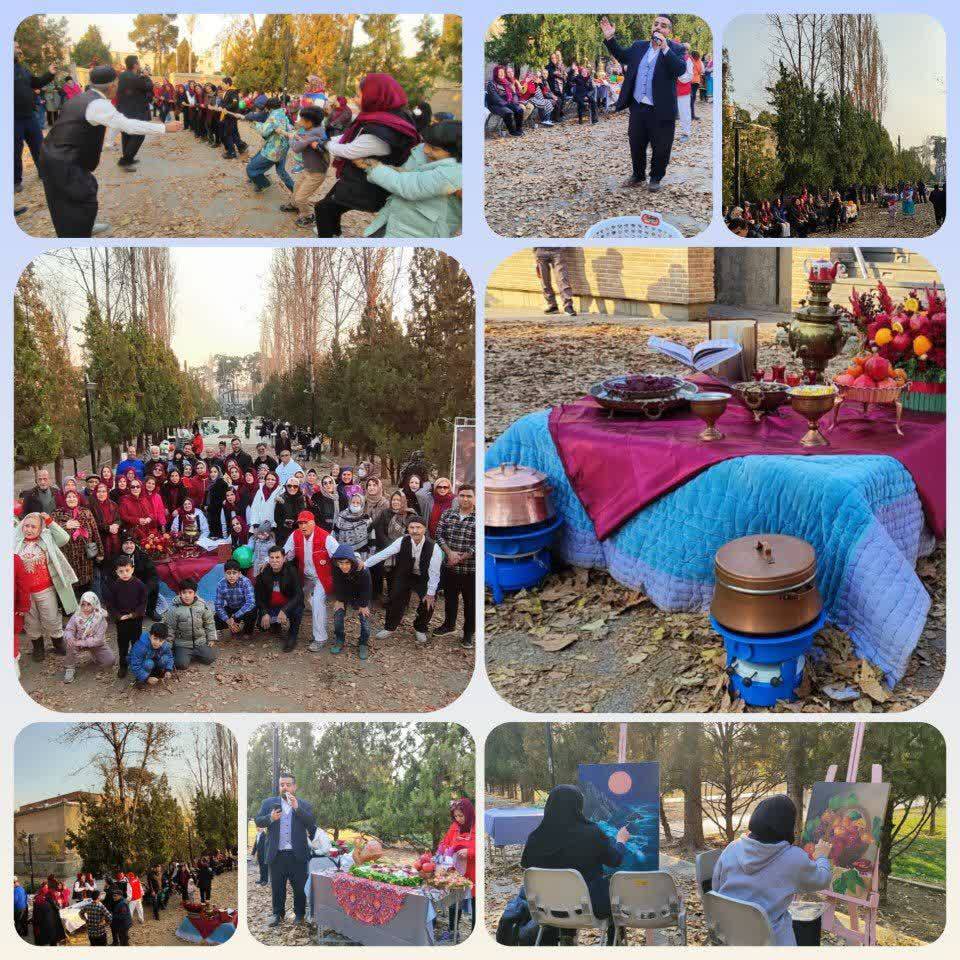 گوشه&zwnj;هایی از دورهمی یلدایی در بلوار پاییزی بوستان قصر تهران
