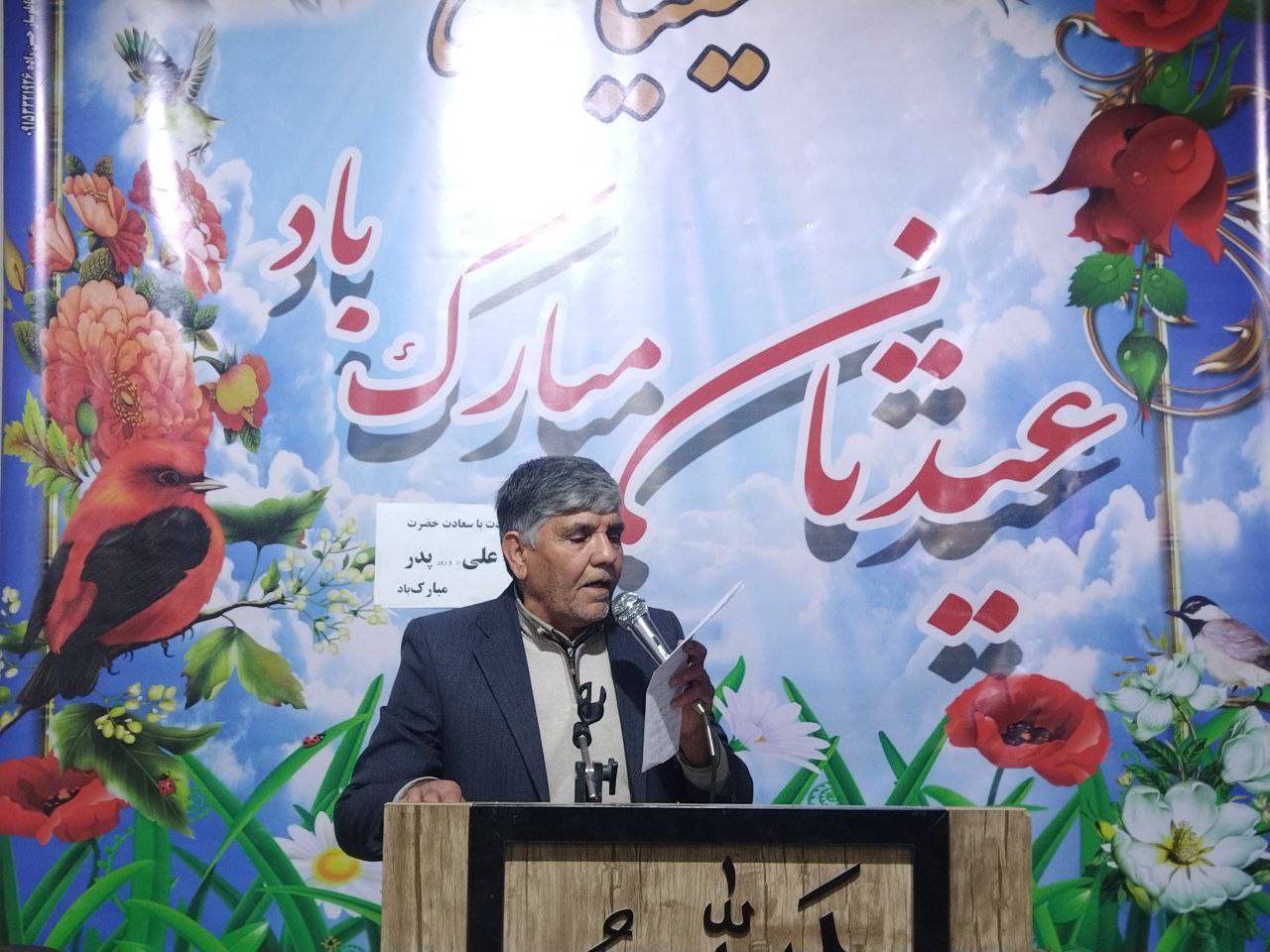 آئین اعتکاف دانش آموزی شهر انابد در سالروز ولادت امام علی (ع) + فیلم و عکس