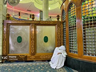 مراسم اعتکاف در مسجد حنانه نجف