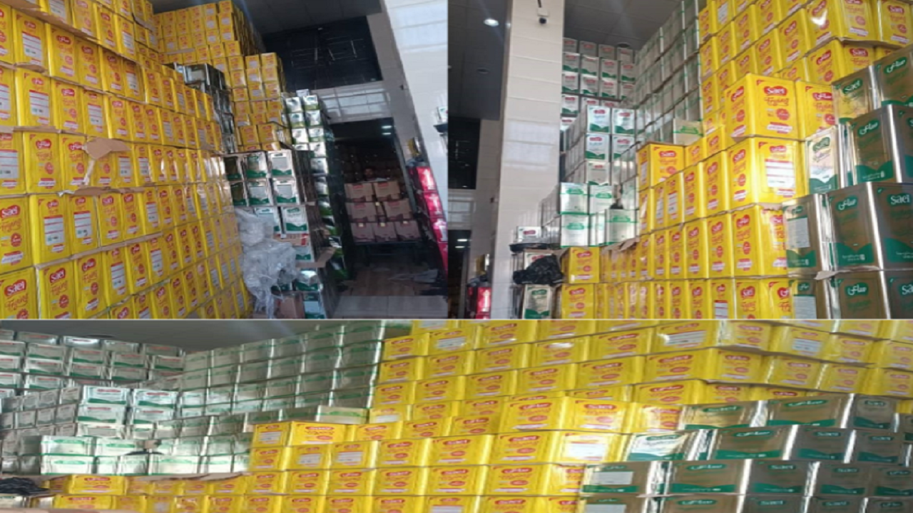 کشف انبار‌های روغن تنظیم بازار در یاسوج و بهمئی