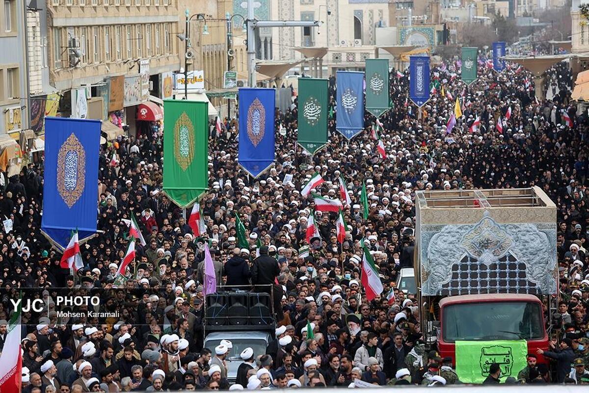 تشییع پیکر شهدای مدافع امنیت در تهران (۱)
