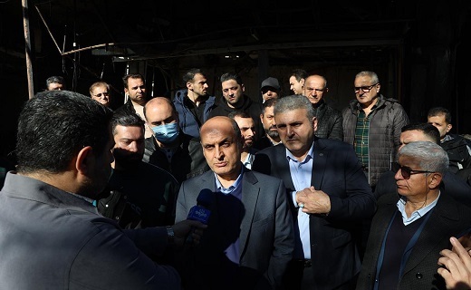 تخریب گسترده بازار رشت توسط اغتشاشگران